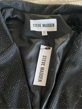 Steve Madden Black Studded Blazer